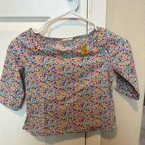 Mini Boden Colorful Floral Kids Blouse